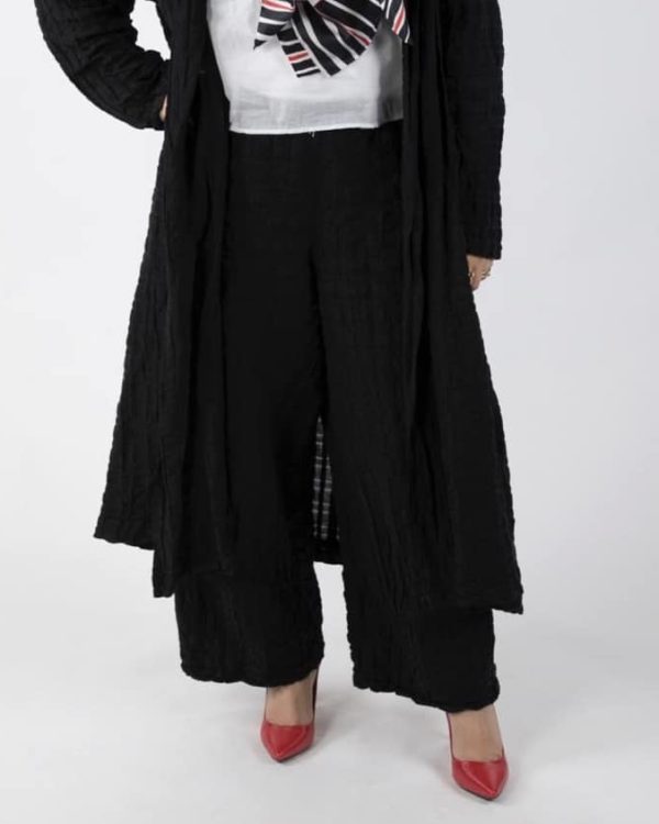 Black Waffle Pant